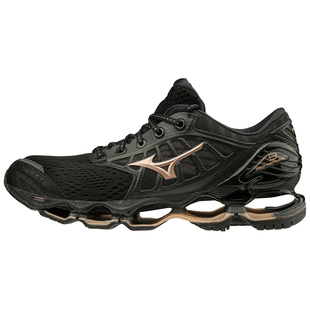 Zapatillas Running Mizuno Wave Prophecy 9 Mujer Negras/Gris Baratas EDXC-14925